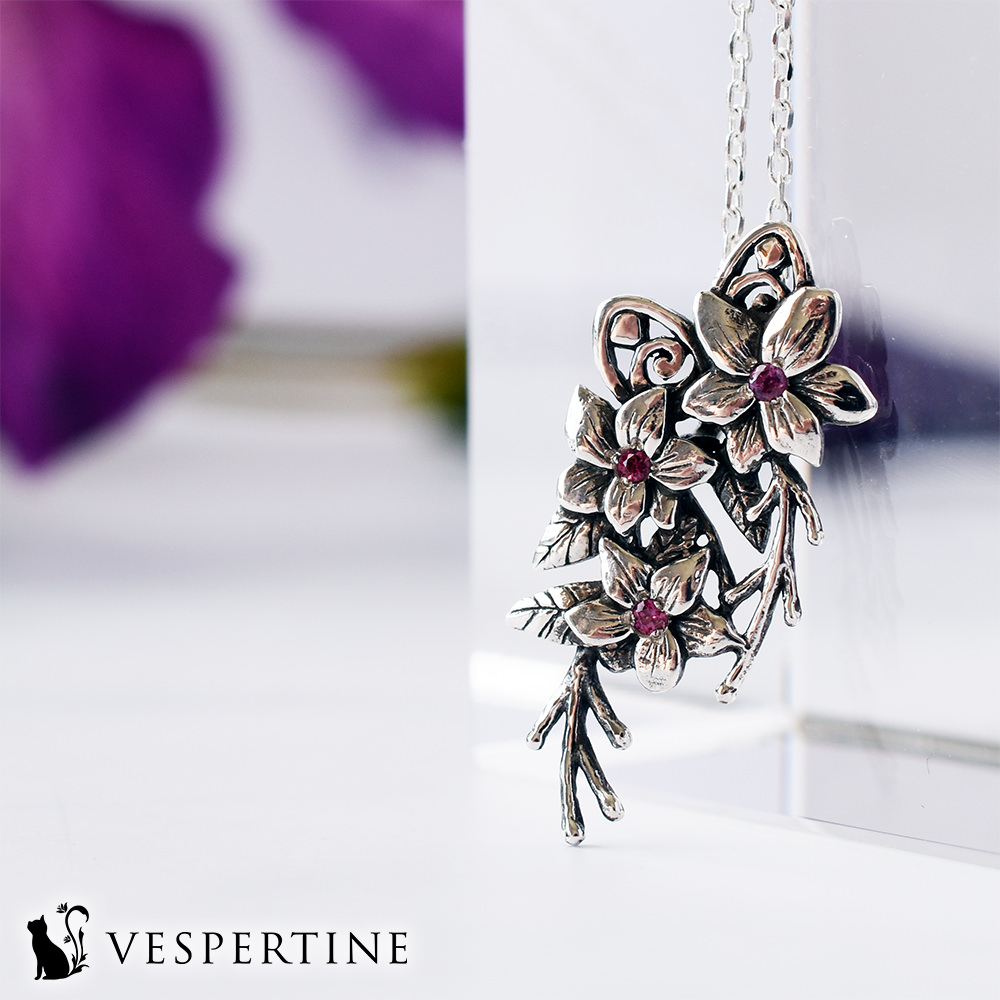 VESPERTINE クレマチスネックレス